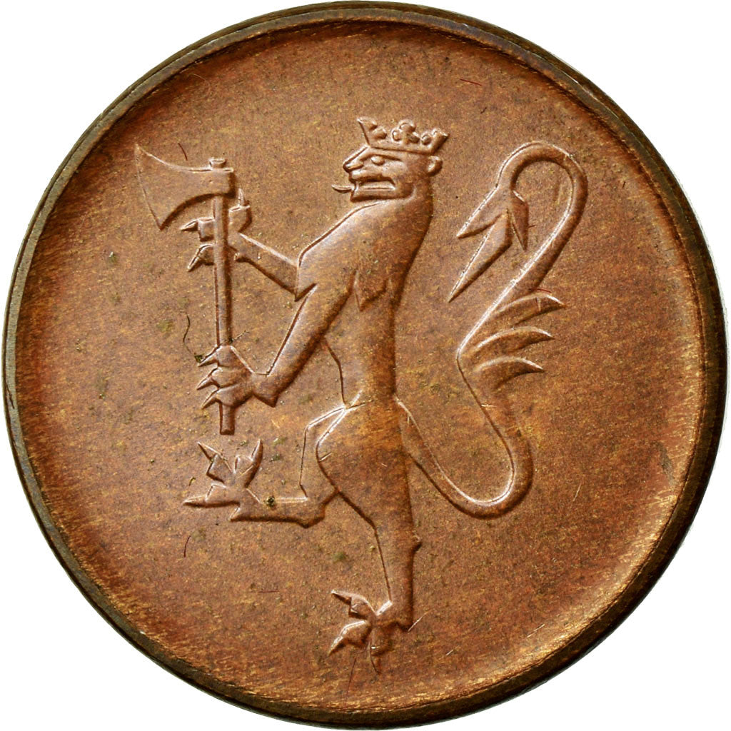 Moeda, Noruega, Olav V, 5 Öre, 1980, EF(40-45), Bronze, KM:415