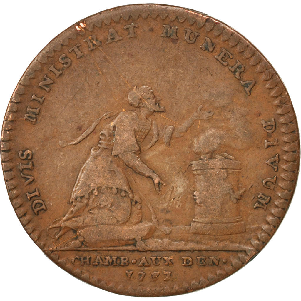 France, Token, Royal, VF(30-35), Copper, Feuardent:2494