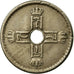 Coin, Norway, Haakon VII, 25 Öre, 1950, EF(40-45), Copper-nickel, KM:384