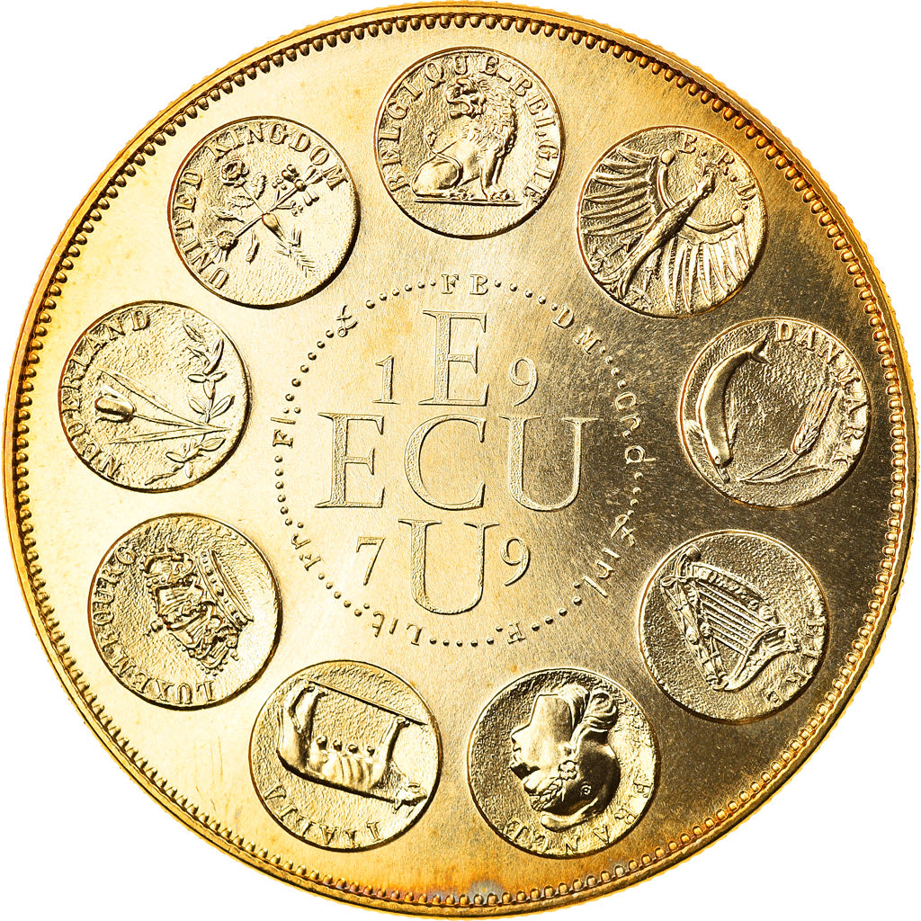 France, Medal, Ecu Europa, Marianne, Politics, Society, War, 1979, Rodier