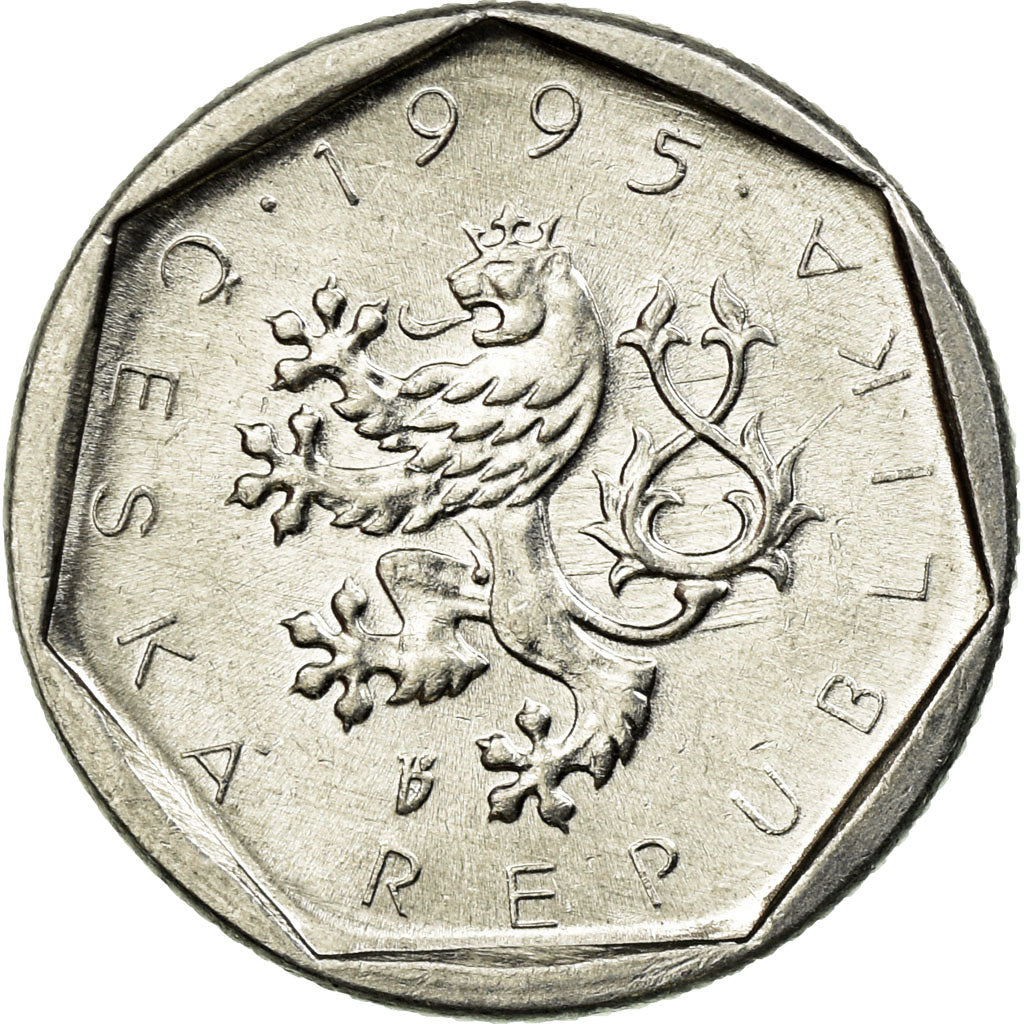 Münze, Tschechische Republik, 20 Haleru, 1995, SS, Aluminium, KM:2.1
