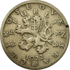 Coin, Czechoslovakia, 50 Haleru, 1922, VF(30-35), Copper-nickel, KM:2