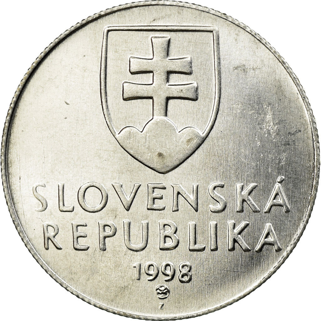 Munten, Slowakije, 20 Halierov, 1998, ZF, Aluminium, KM:18