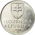Munten, Slowakije, 20 Halierov, 1998, ZF, Aluminium, KM:18