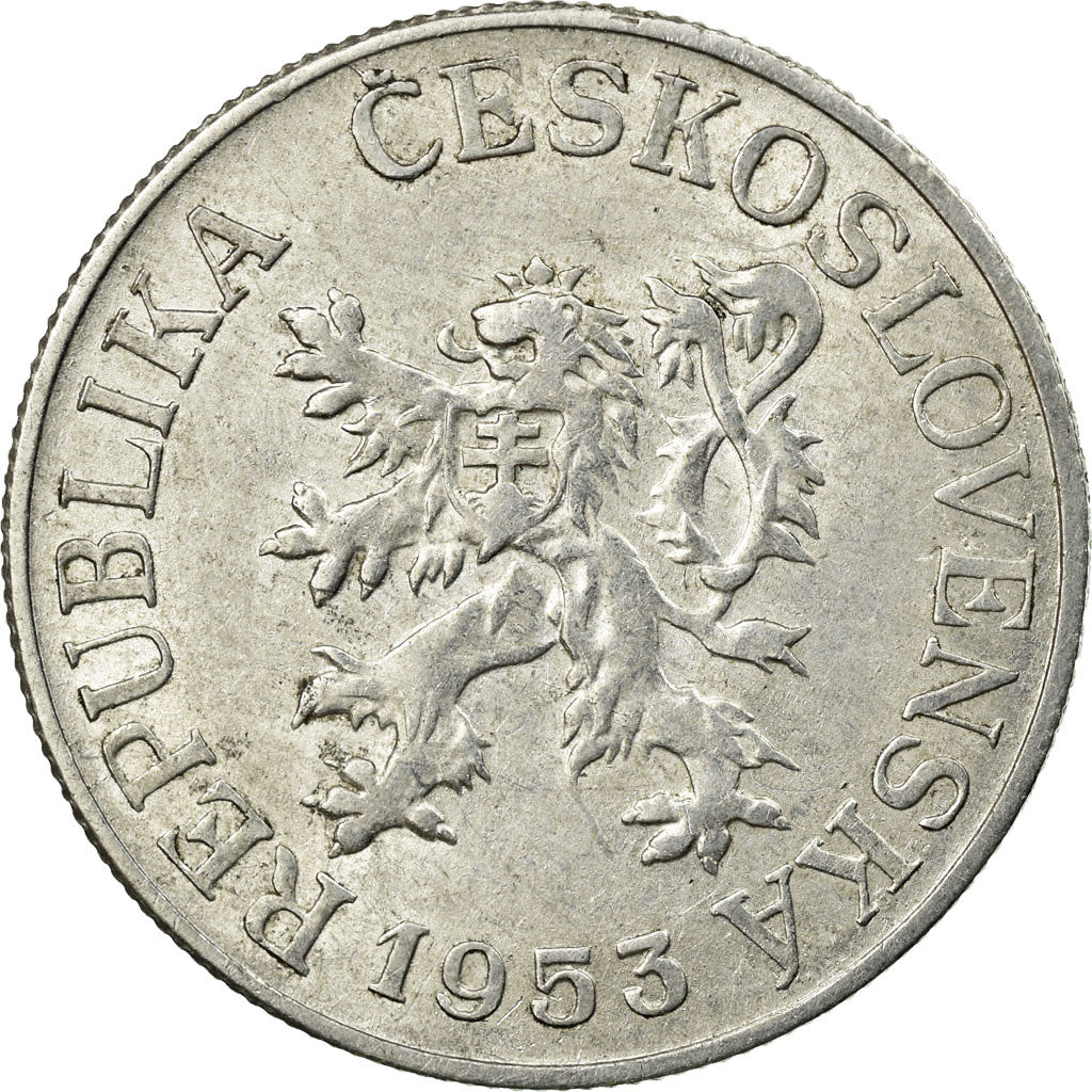 Coin, Czechoslovakia, 25 Haleru, 1953, EF(40-45), Aluminum, KM:39