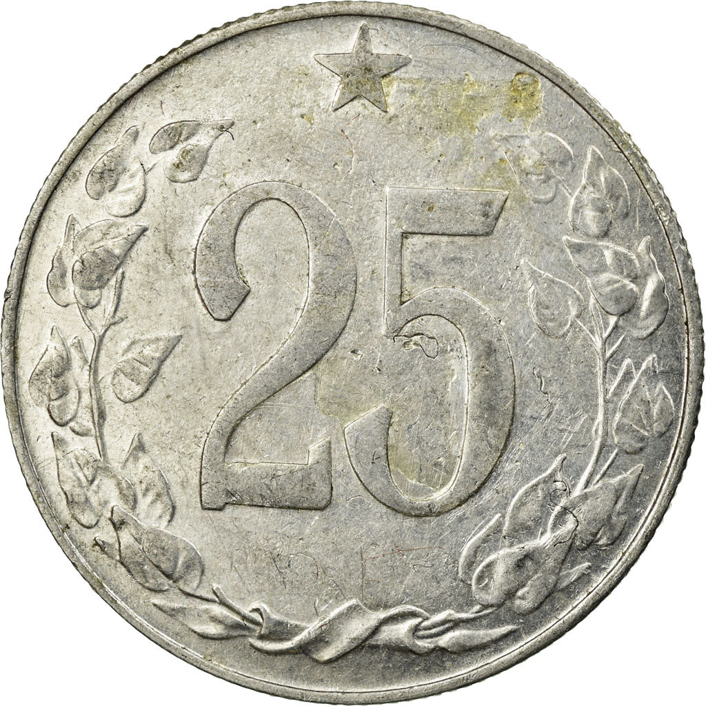 Coin, Czechoslovakia, 25 Haleru, 1953, EF(40-45), Aluminum, KM:39