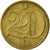 Moneta, Czechosłowacja, 20 Haleru, 1972, EF(40-45), Mosiądz niklowy, KM:74