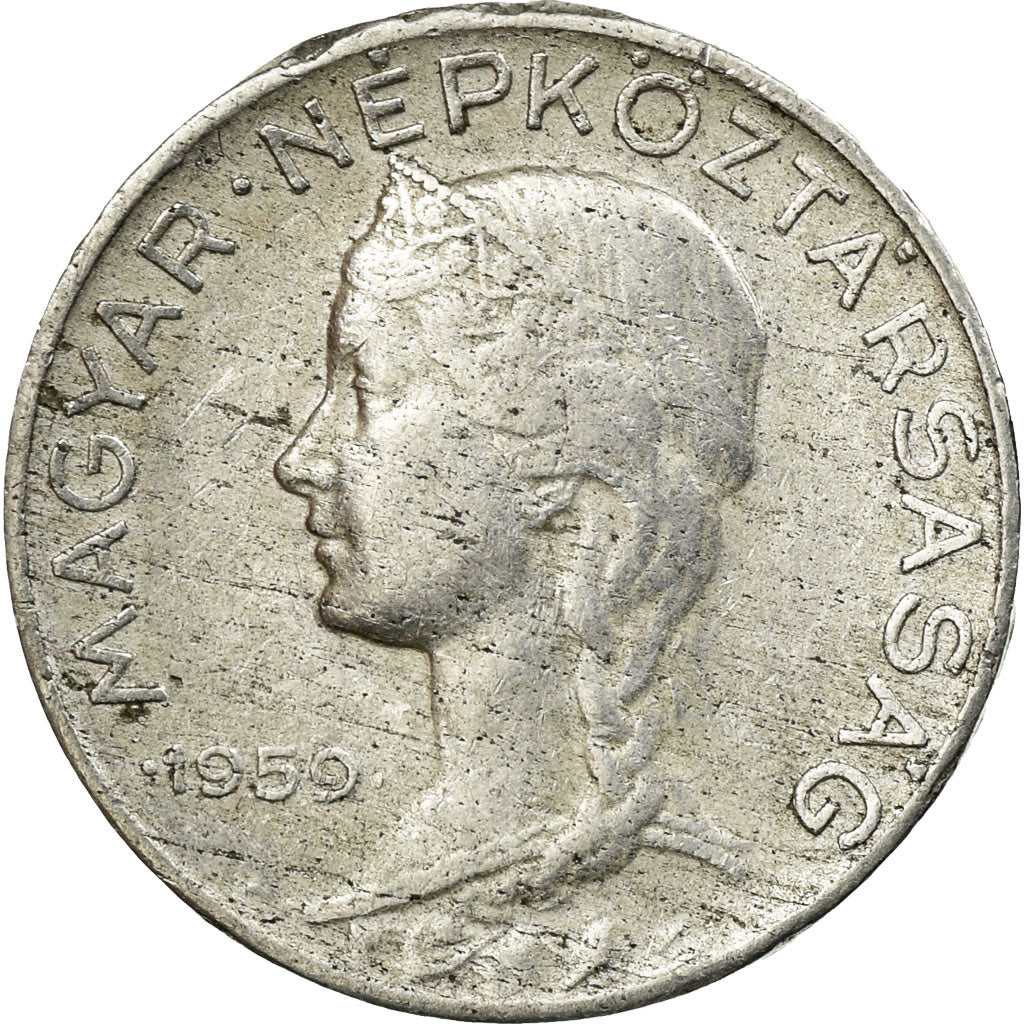 Moeda, Hungria, 5 Filler, 1959, Budapest, VF(30-35), Alumínio, KM:549