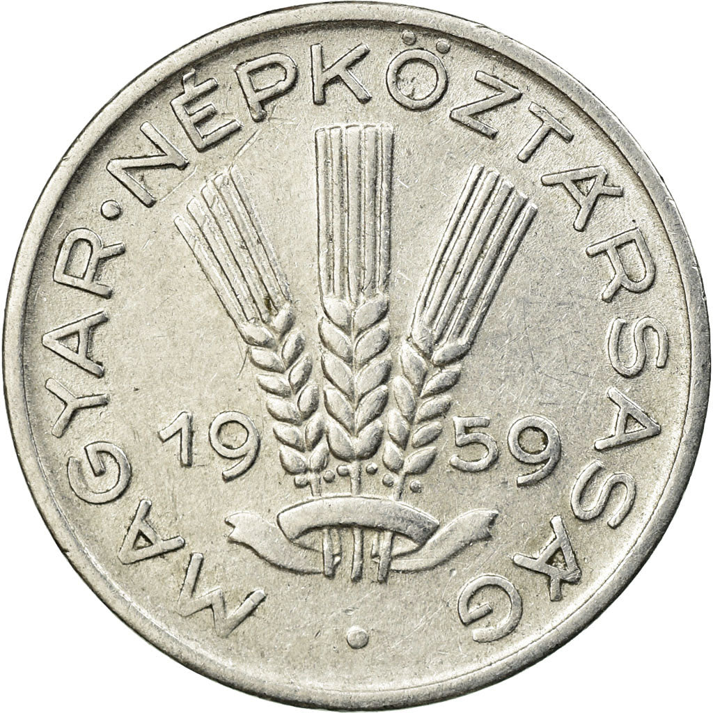 Coin, Hungary, 20 Fillér, 1959, Budapest, EF(40-45), Aluminum, KM:550