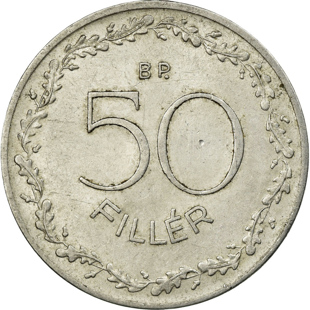 Coin, Hungary, 50 Fillér, 1965, Budapest, EF(40-45), Aluminum, KM:551