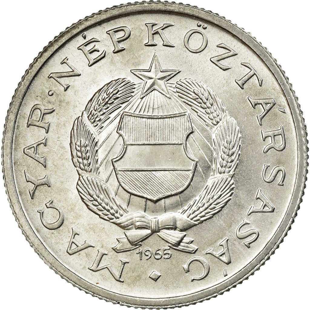 Coin, Hungary, Forint, 1965, AU(55-58), Aluminum, KM:555