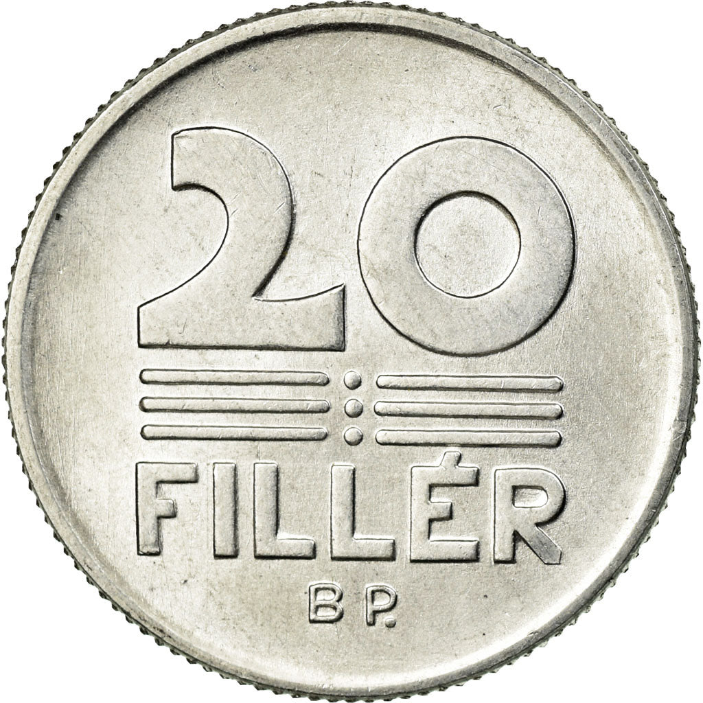 Moeda, Hungria, 20 Fillér, 1969, Budapest, AU(55-58), Alumínio, KM:573