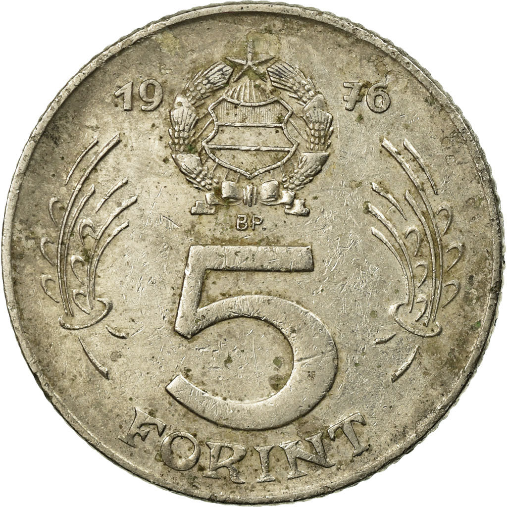 Monnaie, Hongrie, 5 Forint, 1976, TB+, Nickel, KM:594