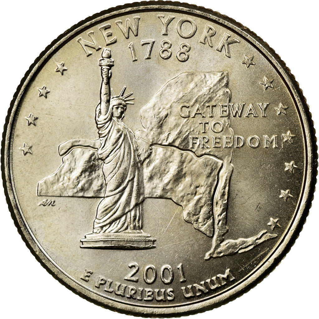 Munten, Verenigde Staten, Quarter, 2001, U.S. Mint, Philadelphia, ZF