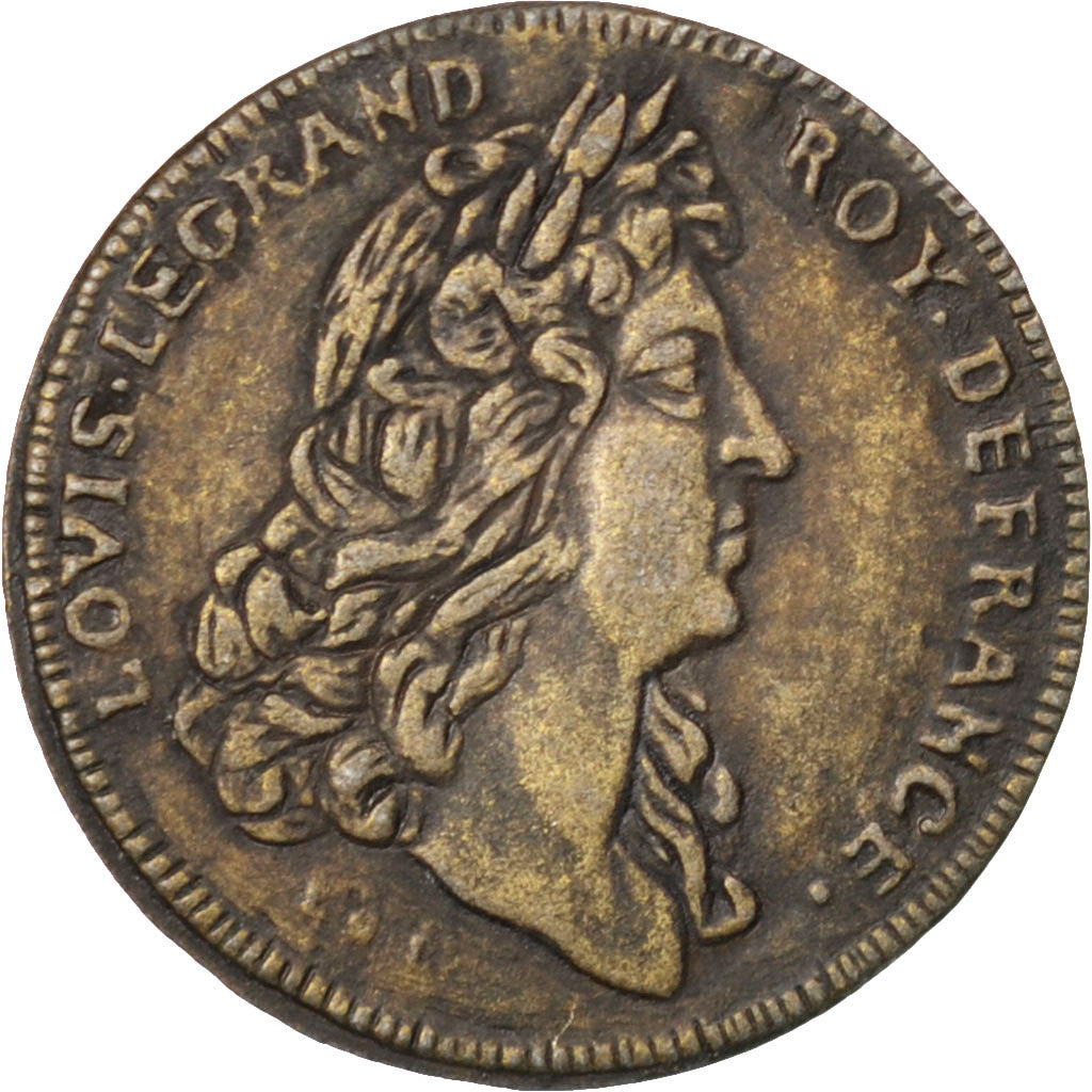 France, Royal, Token, AU(55-58), Copper, 20, 2.00