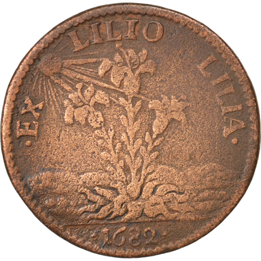 Francia, Token, Royal, MB+, Rame, 25, Feuardent:12710