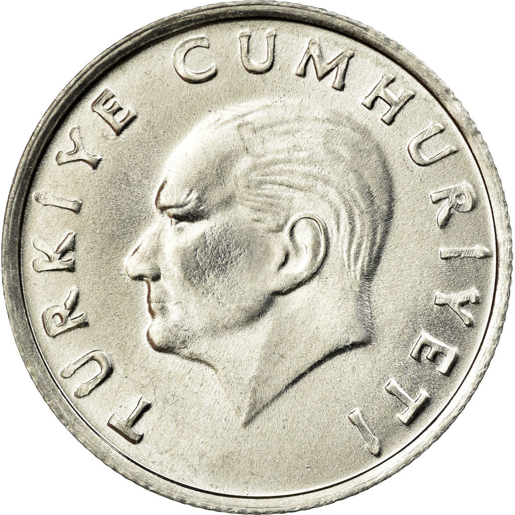 Moeda, Turquia, 10 Lira, 1987, AU(55-58), Alumínio, KM:964