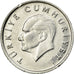 Moeda, Turquia, 5 Lira, 1986, AU(55-58), Alumínio, KM:963