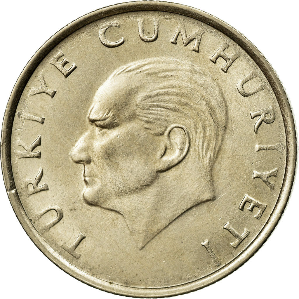 Moeda, Turquia, 50 Lira, 1987, AU(55-58), Cobre-Níquel-Zinco, KM:966