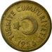 Munten, Turkije, 25 Kurus, 1956, FR, Tin, KM:886