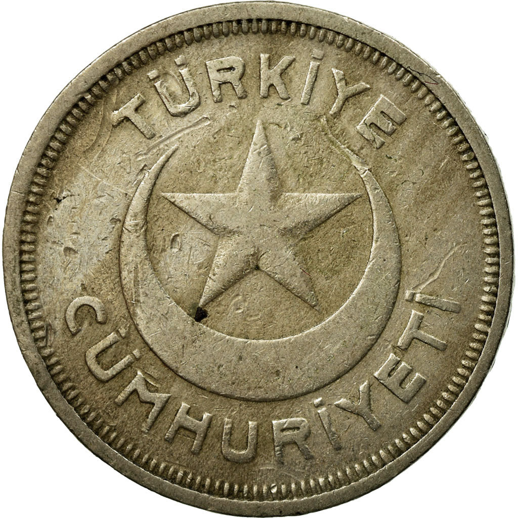 Coin, Turkey, 5 Kurus, 1938, VF(30-35), Copper-nickel, KM:862