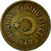 Munten, Turkije, 10 Kurus, 1949, FR, Tin, KM:888