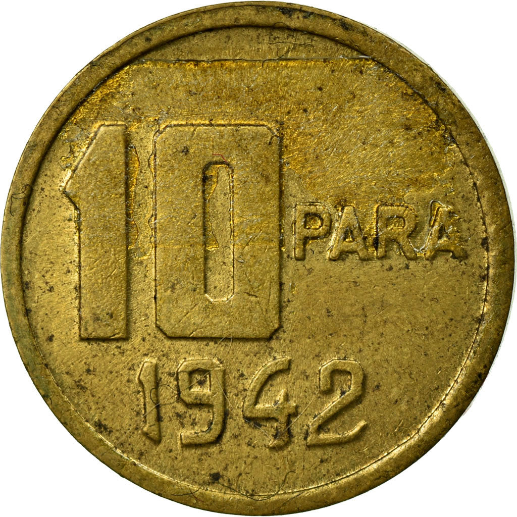 Münze, Türkei, 10 Para, 1/4 Kurus, 1942, SS, Aluminum-Bronze, KM:868
