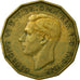 Moeda, Grã-Bretanha, George VI, 3 Pence, 1939, EF(40-45), Níquel-Latão
