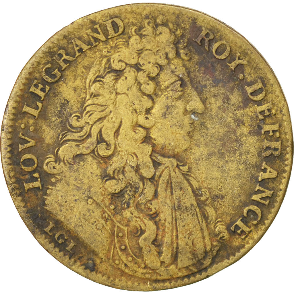 France, Token, Royal, VF(30-35), Brass, Feuardent:1909