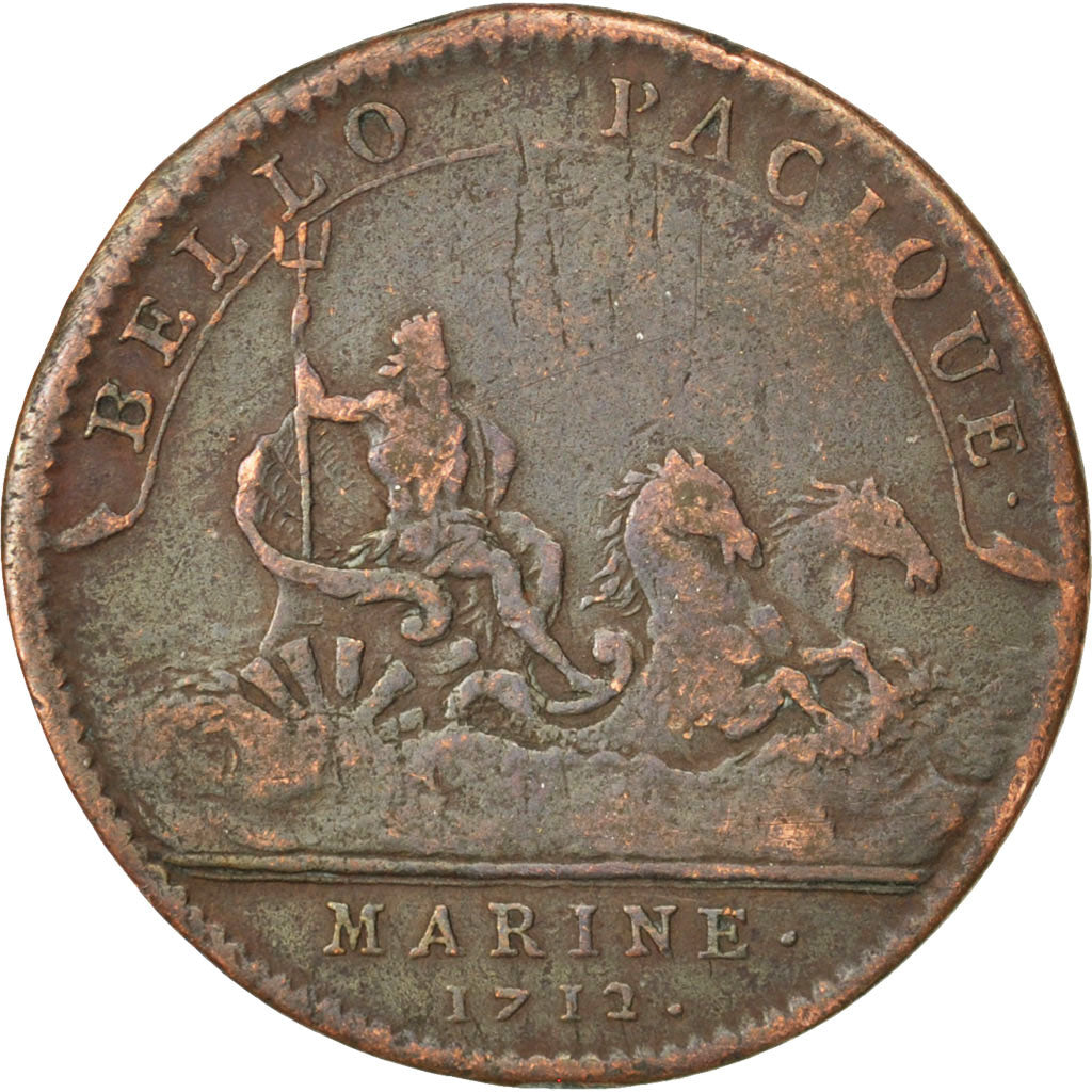 France, Royal, Token, EF(40-45), Copper, 28, 5.90