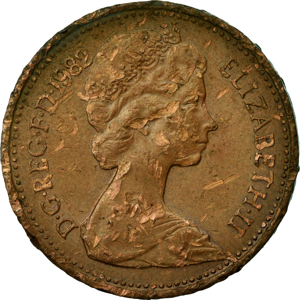 Monnaie, Grande-Bretagne, Elizabeth II, Penny, 1982, TB+, Bronze, KM:927