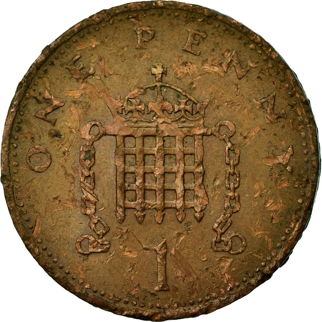 Monnaie, Grande-Bretagne, Elizabeth II, Penny, 1982, TB+, Bronze, KM:927