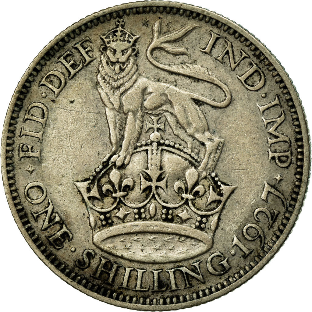 Coin, Great Britain, George V, Shilling, 1927, EF(40-45), Silver, KM:833