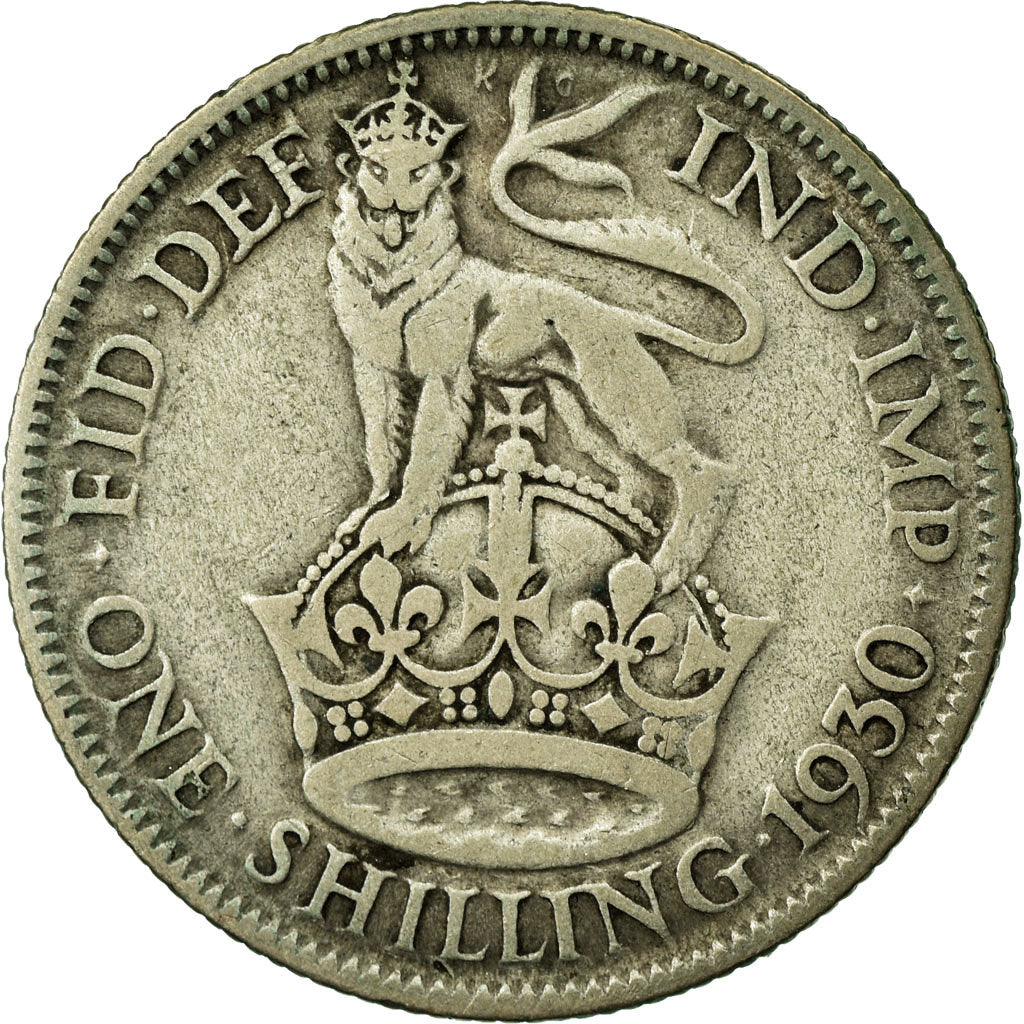 Coin, Great Britain, George V, Shilling, 1930, VF(30-35), Silver, KM:833