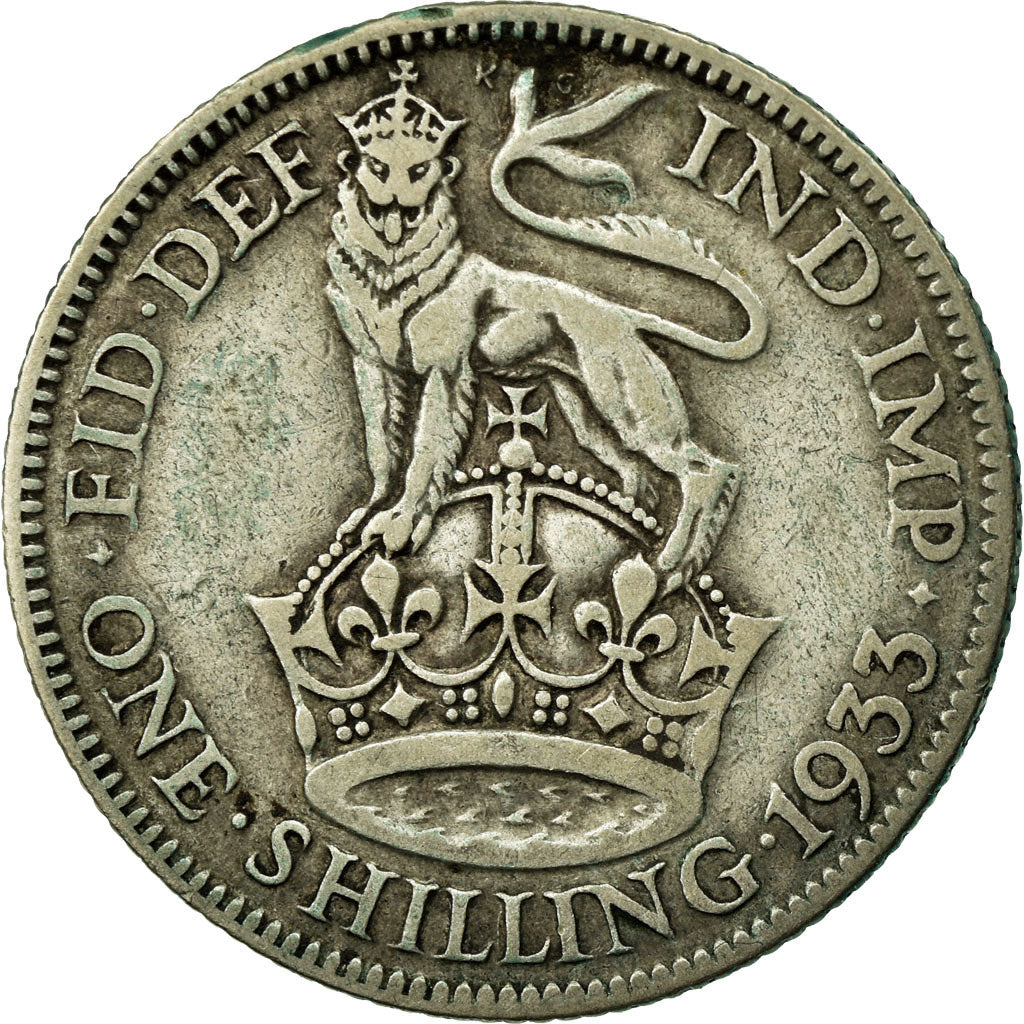 Coin, Great Britain, George V, Shilling, 1933, VF(30-35), Silver, KM:833