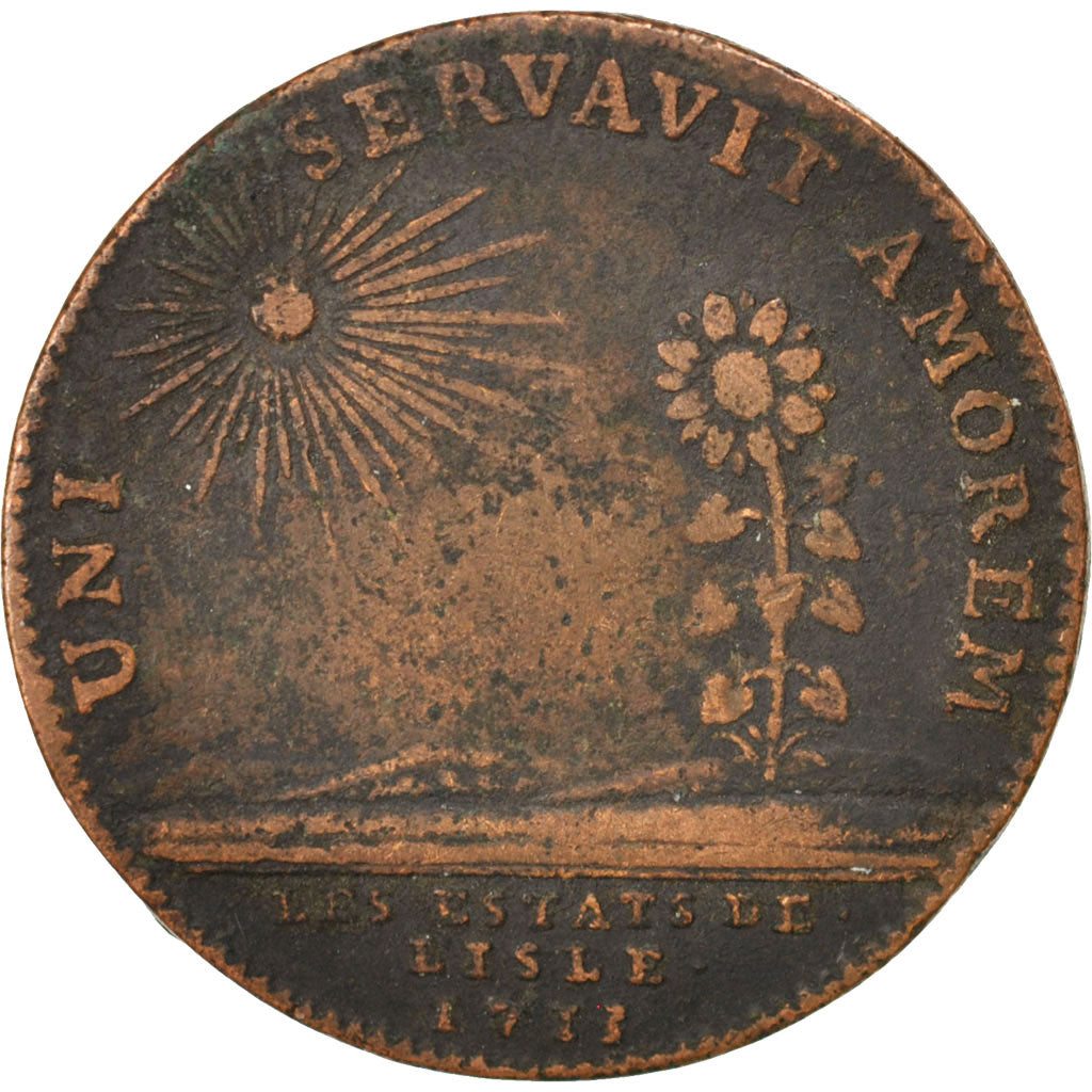 France, Royal, Token, VF(30-35), Copper, 31, Feuardent #7234, 9.20