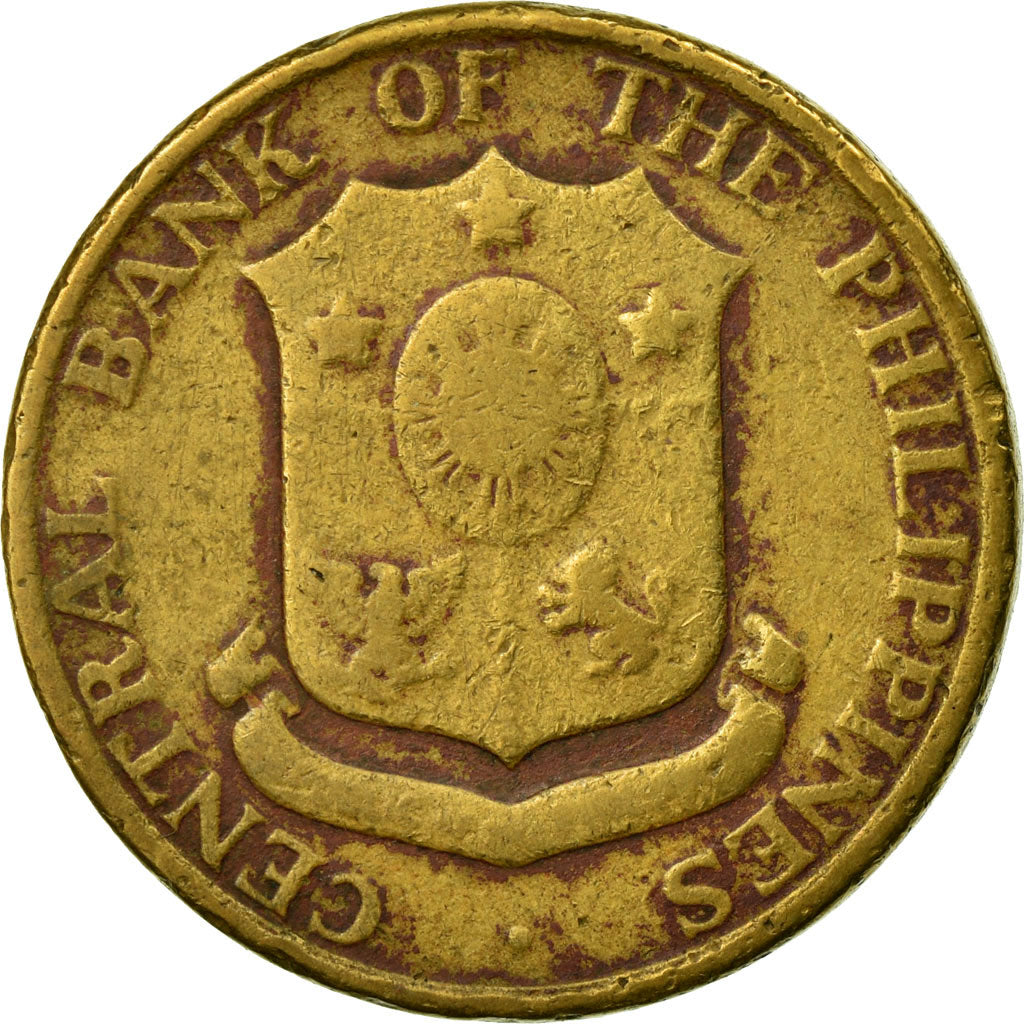 Coin, Philippines, 5 Centavos, 1960, F(12-15), Brass, KM:187