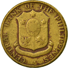 Coin, Philippines, 5 Centavos, 1960, F(12-15), Brass, KM:187