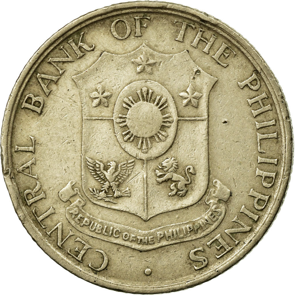 Coin, Philippines, 10 Centavos, 1966, EF(40-45), Copper-Nickel-Zinc, KM:188