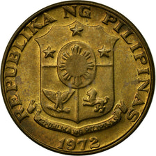 Coin, Philippines, 5 Sentimos, 1972, EF(40-45), Brass, KM:197