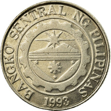 Coin, Philippines, Piso, 1993, EF(40-45), Stainless Steel, KM:243.2