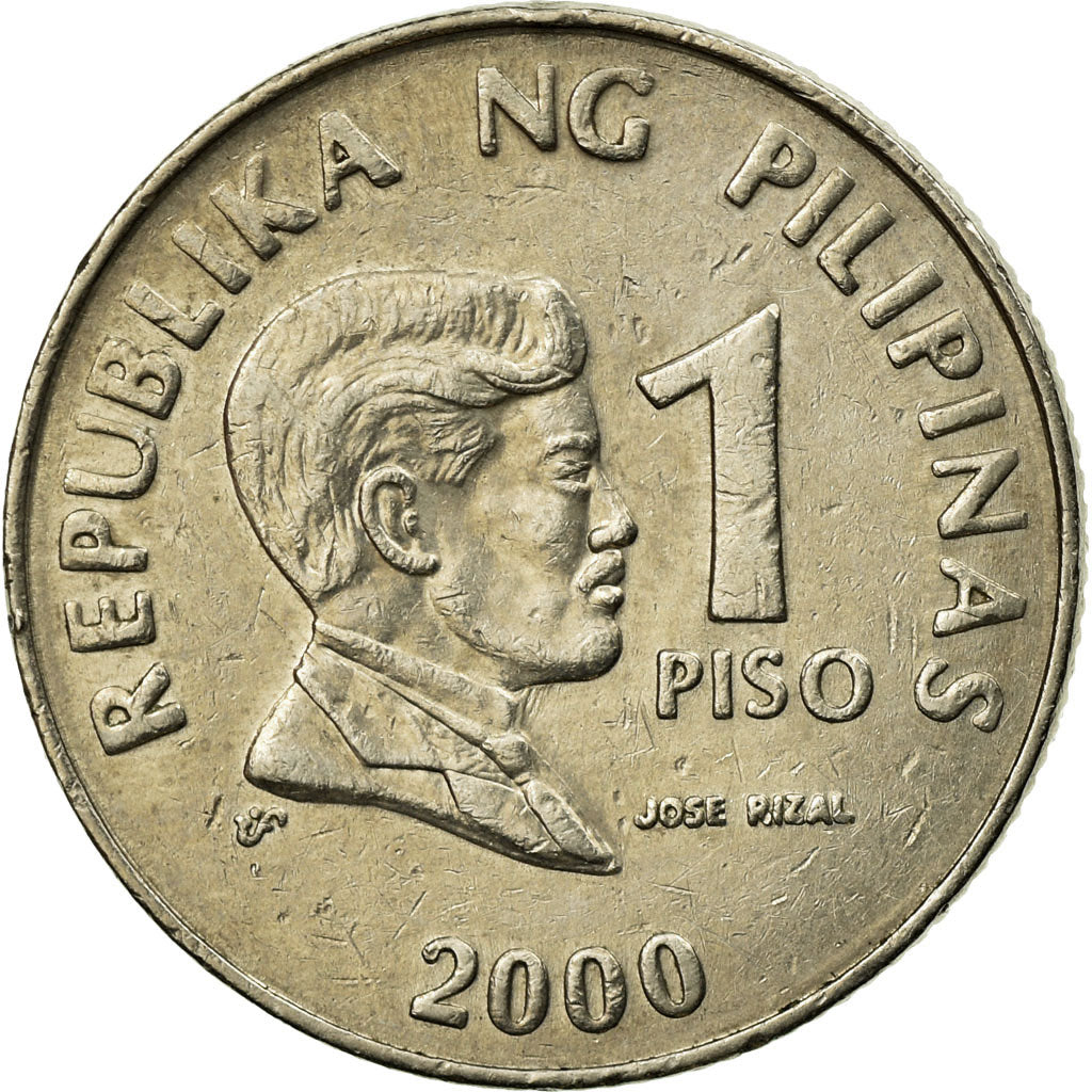 Coin, Philippines, Piso, 1993, EF(40-45), Stainless Steel, KM:243.2