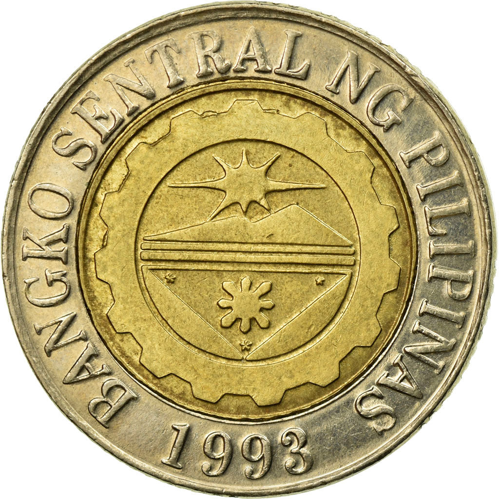 Moneda, Filipinas, 10 Piso, 2001, Manila, MBC, Bimetálico, KM:278