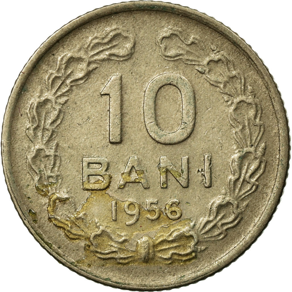 Coin, Romania, 10 Bani, 1956, EF(40-45), Copper-nickel, KM:84.3