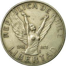 Moneda, Chile, 10 Pesos, 1980, MBC, Cobre - níquel, KM:210