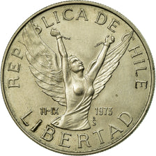 Moneda, Chile, 5 Pesos, 1980, MBC, Cobre - níquel, KM:209