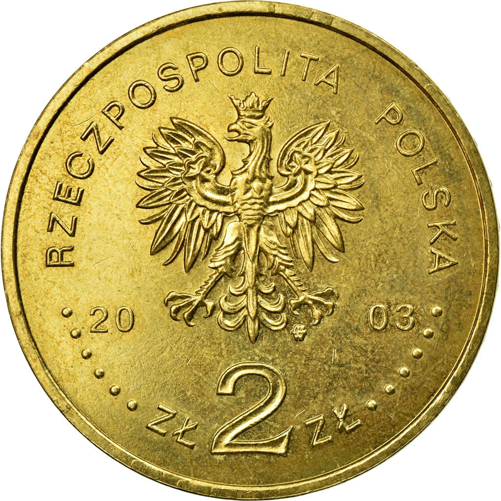 Moneta, Polonia, 2 Zlote, 2003, Warsaw, BB, Ottone, KM:473