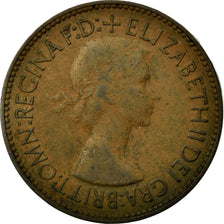 Monnaie, Grande-Bretagne, Elizabeth II, 1/2 Penny, 1953, TTB, Bronze, KM:882