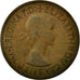 Monnaie, Grande-Bretagne, Elizabeth II, 1/2 Penny, 1953, TTB, Bronze, KM:882