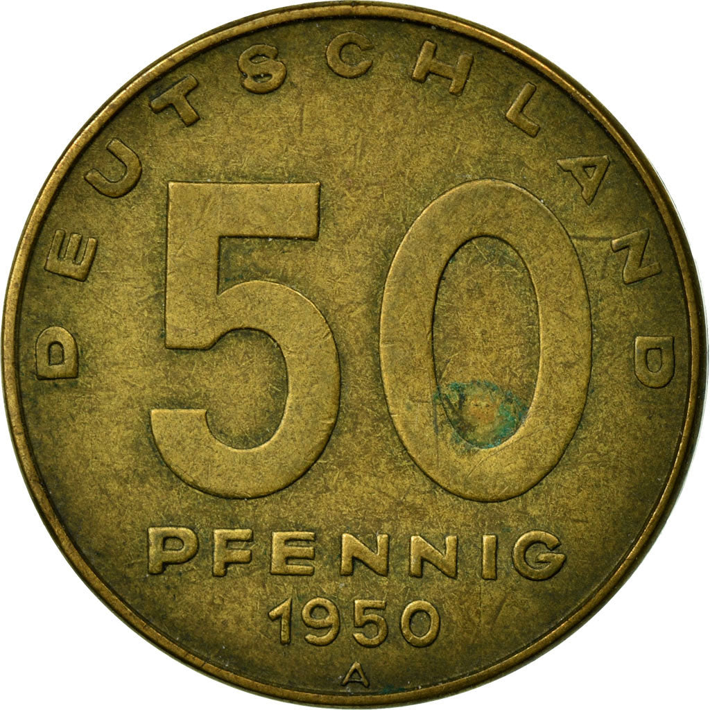 Coin, GERMAN-DEMOCRATIC REPUBLIC, 50 Pfennig, 1950, Berlin, EF(40-45)